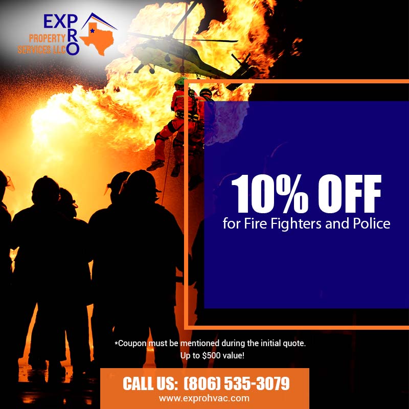 10% OFF For Fire Fighters and Police